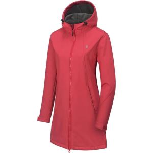 imageLittle Donkey Andy Womens Softshell Fleece Lined Jacket with Hood Windbreaker Insulated Long Warm Rain JacketRed