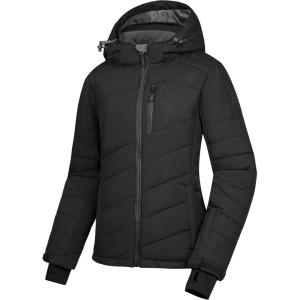 imageLittle Donkey Andy Womens Warm Ski Jacket Water Resistant Insulated Snowboarding Jacket Windproof Winter Snow CoatBlack