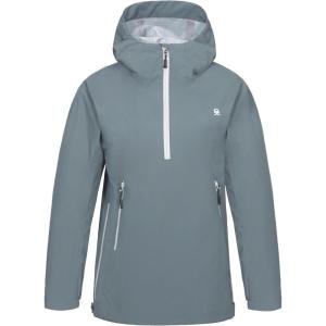 imageLittle Donkey Andy Womens Waterproof Rain Jacket HighPerformance Anorak Lightweight Windbreaker for HikingGrey