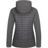 imageLittle Donkey Andy Womens Lightweight Insulated Hybrid Jacket for Hiking Running Ski Thermal Warm with Removable HoodAsphaltCharcoal Gray