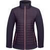 imageLittle Donkey Andy Womens Lightweight Insulated Hybrid Jacket for Hiking Running Ski Thermal Warm with Removable HoodBerry ConserveMystical