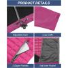 imageLittle Donkey Andy Womens Lightweight Insulated Hybrid Jacket for Hiking Running Ski Thermal Warm with Removable HoodCabaretPhlox Pink