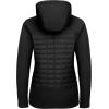 imageLittle Donkey Andy Womens Lightweight Insulated Hybrid Jacket for Hiking Running Ski Thermal Warm with Removable HoodMagnetJet Black