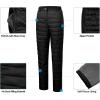 imageLittle Donkey Andy Womens Lightweight Puffy Pants Warm Fleece Lined Insulated Puffer Quilted Pants for Hiking Snow SkiAblackfleece Liner