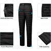 imageLittle Donkey Andy Womens Lightweight Puffy Pants Warm Fleece Lined Insulated Puffer Quilted Pants for Hiking Snow SkiAblackfleece Liner
