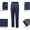 imageLittle Donkey Andy Womens Lightweight Puffy Pants Warm Fleece Lined Insulated Puffer Quilted Pants for Hiking Snow SkiAblue Depthfleece Liner
