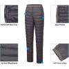 imageLittle Donkey Andy Womens Lightweight Puffy Pants Warm Fleece Lined Insulated Puffer Quilted Pants for Hiking Snow SkiAgreyfleece Liner