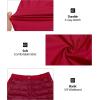 imageLittle Donkey Andy Womens Lightweight Puffy Pants Warm Fleece Lined Insulated Puffer Quilted Pants for Hiking Snow SkiDark Red
