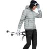 imageLittle Donkey Andy Womens Warm Waterproof Puffer Jacket Hooded Windproof Winter Coat with Recycled InsulationLight Grey Heather