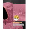 imageLittle Donkey Andy Womens Warm Waterproof Puffer Jacket Hooded Windproof Winter Coat with Recycled InsulationPink Heather