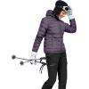 imageLittle Donkey Andy Womens Warm Waterproof Puffer Jacket Hooded Windproof Winter Coat with Recycled InsulationPurple Heather