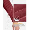 imageLittle Donkey Andy Womens Warm Waterproof Puffer Jacket Hooded Windproof Winter Coat with Recycled InsulationUpgraded Dark Red