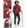 imageLittle Donkey Andy Womens Warm Waterproof Puffer Jacket Hooded Windproof Winter Coat with Recycled InsulationUpgraded Dark Red