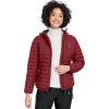 imageLittle Donkey Andy Womens Warm Waterproof Puffer Jacket Hooded Windproof Winter Coat with Recycled InsulationUpgraded Dark Red