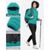 imageLittle Donkey Andy Womens Warm Waterproof Puffer Jacket Hooded Windproof Winter Coat with Recycled InsulationUpgraded Green