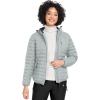 imageLittle Donkey Andy Womens Warm Waterproof Puffer Jacket Hooded Windproof Winter Coat with Recycled InsulationUpgraded Light Grey