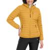 imageLittle Donkey Andy Womens Warm Waterproof Puffer Jacket Hooded Windproof Winter Coat with Recycled InsulationUpgraded Yellow