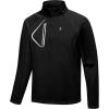 imageLittle Donkey Andy Mens Fleece Running Pullover Quarter Zip Long Sleeve Warm Sweatshirts Athletic Workout ShirtsBlack