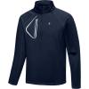 imageLittle Donkey Andy Mens Fleece Running Pullover Quarter Zip Long Sleeve Warm Sweatshirts Athletic Workout ShirtsNavy