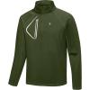 imageLittle Donkey Andy Mens Fleece Running Pullover Quarter Zip Long Sleeve Warm Sweatshirts Athletic Workout ShirtsOlive Green