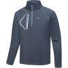 imageLittle Donkey Andy Mens Fleece Running Pullover Quarter Zip Long Sleeve Warm Sweatshirts Athletic Workout ShirtsSteel Gray