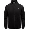 imageLittle Donkey Andy Mens Lightweight Running Warm Jacket Full Zip Fleece Lined Windproof Jacket for Outdoor CasualPure Black