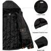 imageLittle Donkey Andy Mens Lightweight Warm Jacket with recycled insulation Hooded Windproof Winter CoatBlack