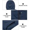 imageLittle Donkey Andy Mens Lightweight Warm Jacket with recycled insulation Hooded Windproof Winter CoatDark Blue