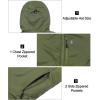 imageLittle Donkey Andy Mens Lightweight Warm Jacket with recycled insulation Hooded Windproof Winter CoatGreen