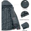 imageLittle Donkey Andy Mens Lightweight Warm Jacket with recycled insulation Hooded Windproof Winter CoatGrey