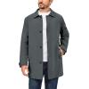 imageLittle Donkey Andy Mens Waterproof MidLength Trench Coat Lightweight Long Rain Coat Single Breasted OvercoatCharcoal Heather