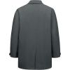 imageLittle Donkey Andy Mens Waterproof MidLength Trench Coat Lightweight Long Rain Coat Single Breasted OvercoatCharcoal Heather