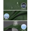 imageLittle Donkey Andy Mens Waterproof MidLength Trench Coat Lightweight Long Rain Coat Single Breasted OvercoatDeep Green