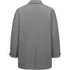 imageLittle Donkey Andy Mens Waterproof MidLength Trench Coat Lightweight Long Rain Coat Single Breasted OvercoatGray Heather