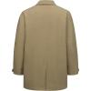 imageLittle Donkey Andy Mens Waterproof MidLength Trench Coat Lightweight Long Rain Coat Single Breasted OvercoatKhaki Heather