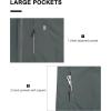 imageLittle Donkey Andy Mens Waterproof Rain Jacket Lightweight Hooded Raincoat Rain Shell for Travel Hiking GolfGray