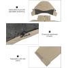 imageLittle Donkey Andy Mens Waterproof Rain Jacket Lightweight Hooded Raincoat Rain Shell for Travel Hiking GolfKhaki