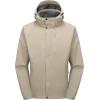 imageLittle Donkey Andy Mens Waterproof Rain Jacket Lightweight Hooded Raincoat Rain Shell for Travel Hiking GolfKhaki