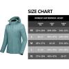 imageLittle Donkey Andy Womens Waterproof Hiking Skiing Jacket with Removable Hood Fleece Lined Winter Warm Rain CoatBlue Heather