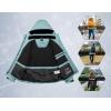 imageLittle Donkey Andy Womens Waterproof Hiking Skiing Jacket with Removable Hood Fleece Lined Winter Warm Rain CoatBlue Heather