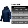 imageLittle Donkey Andy Womens Waterproof Hiking Skiing Jacket with Removable Hood Fleece Lined Winter Warm Rain CoatGalaxy Blue