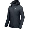 imageLittle Donkey Andy Womens Waterproof Hiking Skiing Jacket with Removable Hood Fleece Lined Winter Warm Rain CoatIndia Ink