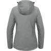 imageLittle Donkey Andy Womens Waterproof Hiking Skiing Jacket with Removable Hood Fleece Lined Winter Warm Rain CoatLight Gray