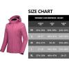 imageLittle Donkey Andy Womens Waterproof Hiking Skiing Jacket with Removable Hood Fleece Lined Winter Warm Rain CoatRose