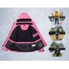 imageLittle Donkey Andy Womens Waterproof Hiking Skiing Jacket with Removable Hood Fleece Lined Winter Warm Rain CoatRose