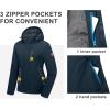 imageLittle Donkey Andy Womens Waterproof Ski Snowboarding Jacket Windproof Warm Coat with Detachable HoodBluethin Polyesterfill polyster Lining