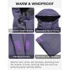 imageLittle Donkey Andy Womens Waterproof Ski Snowboarding Jacket Windproof Warm Coat with Detachable HoodDrak Purplethin Polyesterfill polyster Lining