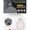 imageLittle Donkey Andy Womens Waterproof Ski Snowboarding Jacket Windproof Warm Coat with Detachable HoodGreythin Polyesterfill polyster Lining