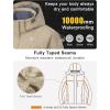 imageLittle Donkey Andy Womens Waterproof Ski Snowboarding Jacket Windproof Warm Coat with Detachable HoodKhaki Heather