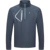 imageLittle Donkey Andy Mens Fleece Running Pullover Quarter Zip Long Sleeve Warm Sweatshirts Athletic Workout ShirtsSteel Gray